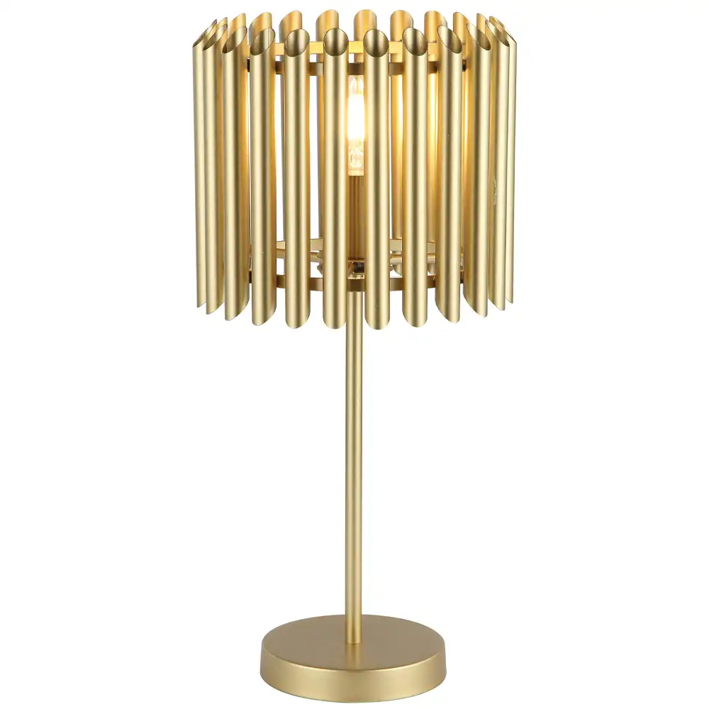 The Cadence Brushed Gold Table Lamp The Cadence Brushed Gold Table Lamp