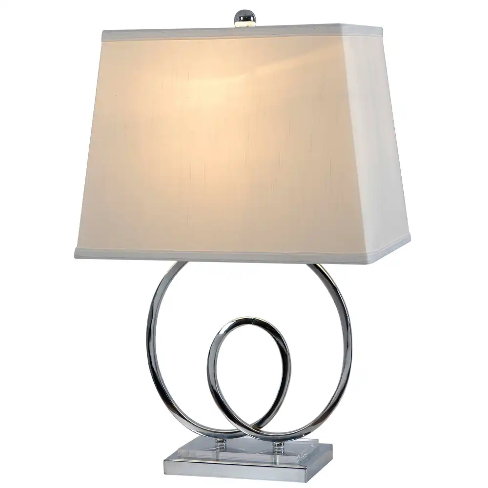 The Luxe Loop Chrome & Crystal Desk Lamp The Luxe Loop Chrome & Crystal Desk Lamp