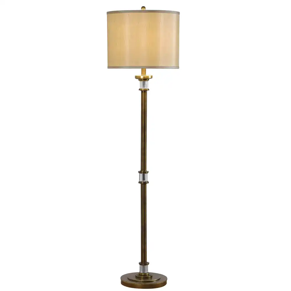The Metro Column Contemporary Bronze & Crystal Floor Lamp 1 The Metro Column Contemporary Bronze & Crystal Floor Lamp 1