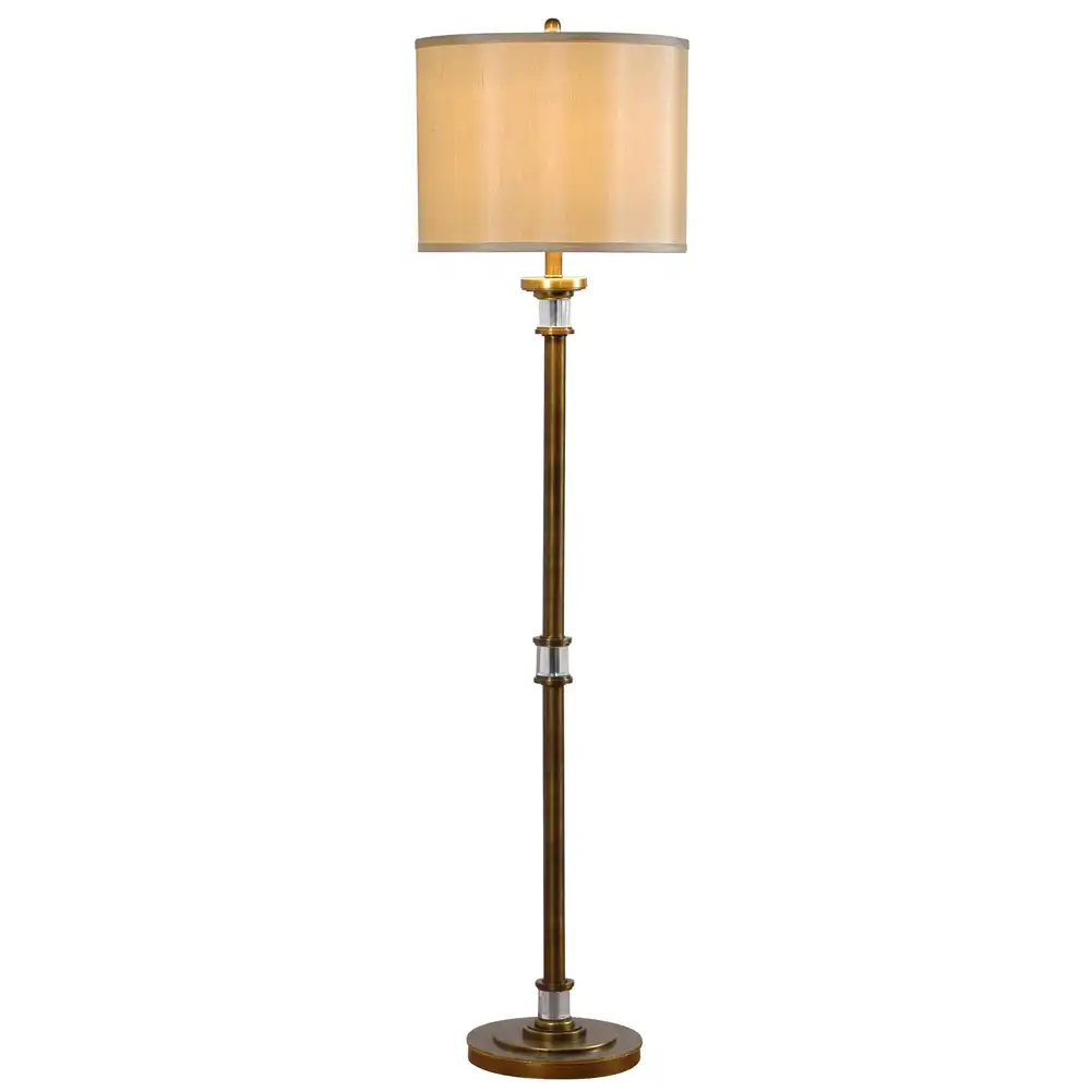 The Metro Column Contemporary Bronze & Crystal Floor Lamp 2 The Metro Column Contemporary Bronze & Crystal Floor Lamp 2