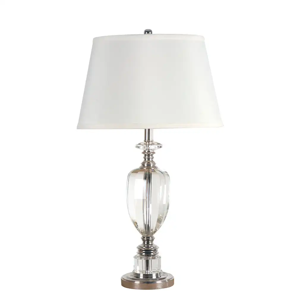 The Regency Spire Crystal & Chrome Table Lamp The Regency Spire Crystal & Chrome Table Lamp