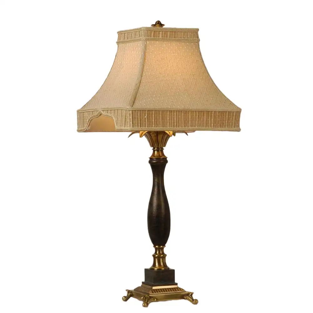 The Regent's Spire Regency Brass & Ebony Table Lamp The Regent's Spire Regency Brass & Ebony Table Lamp