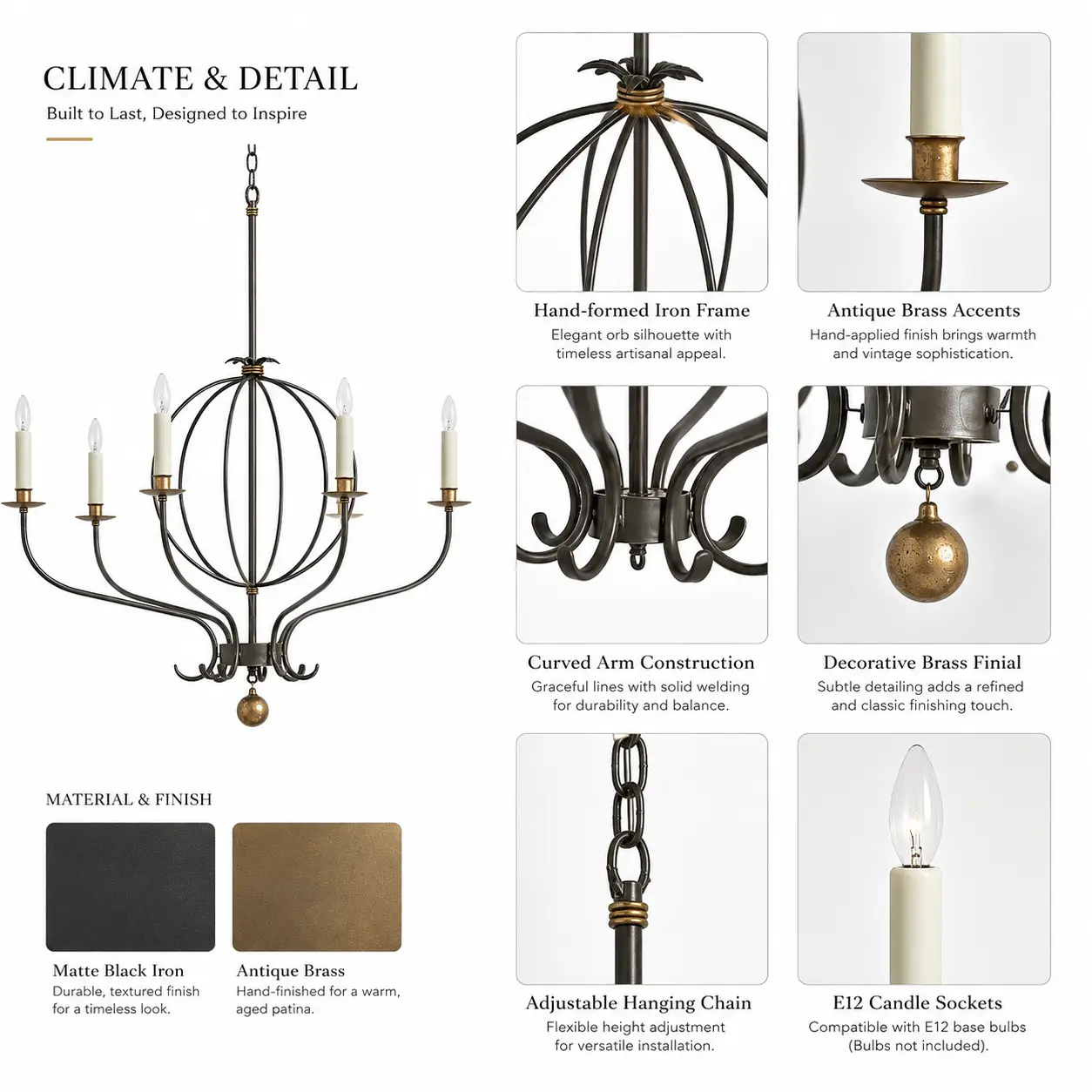 Valmere-Pendant-6-Light-Custom-Matte-Black-and-Antique-Brass-Chandelier-2 Valmere-Pendant-6-Light-Custom-Matte-Black-and-Antique-Brass-Chandelier-2