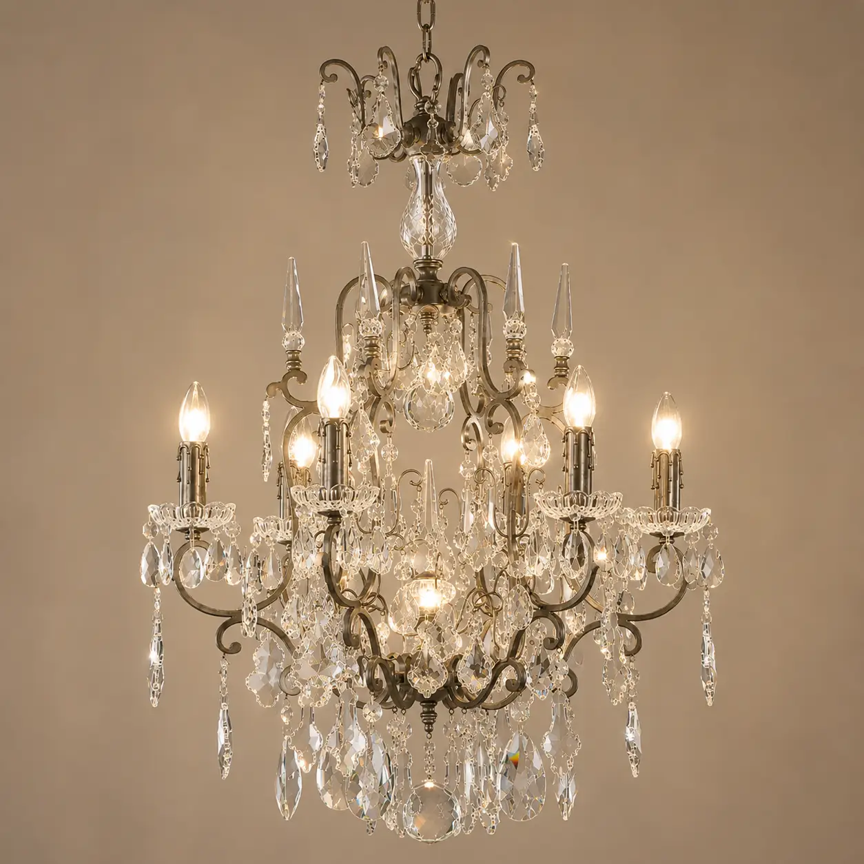 Versailles-6-Light-Antique-Silver-Crystal-Chandelier-3 Versailles-6-Light-Antique-Silver-Crystal-Chandelier-3