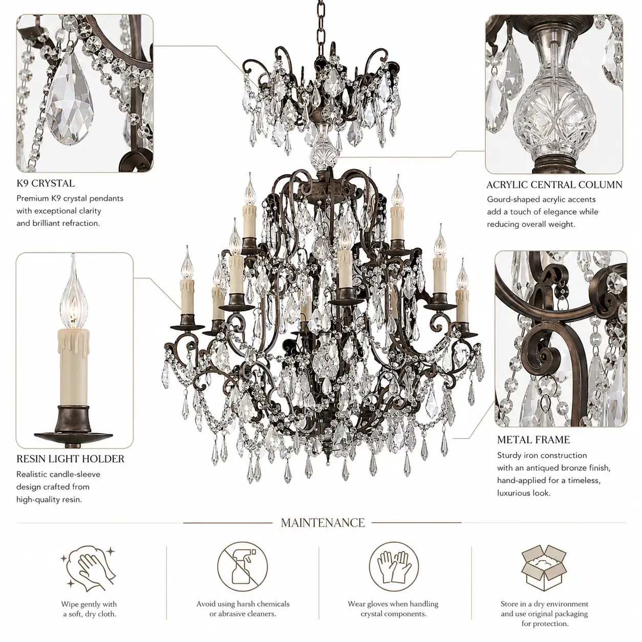 Versailles-Grandeur-12-Light-2-Tier-Antiqued-Bronze-Crystal-Chandelier-2 Versailles-Grandeur-12-Light-2-Tier-Antiqued-Bronze-Crystal-Chandelier-2