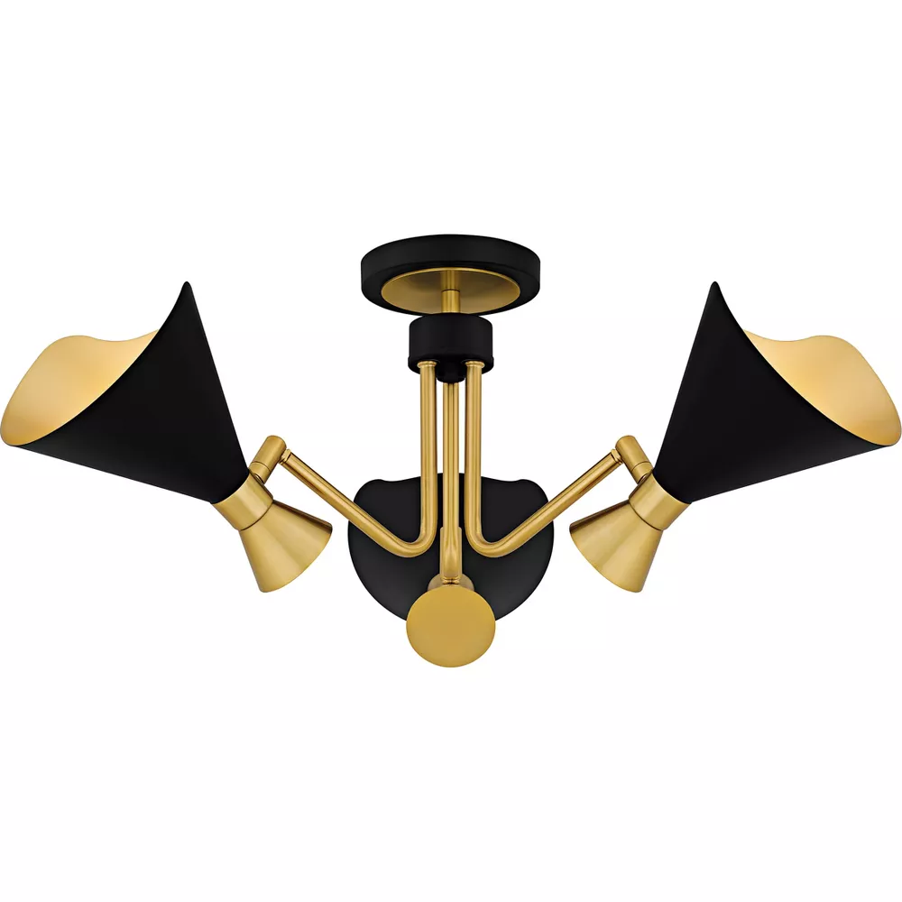 Arden Articulated 3-Light Semi-Flush Mount 4 Arden Articulated 3-Light Semi-Flush Mount 4