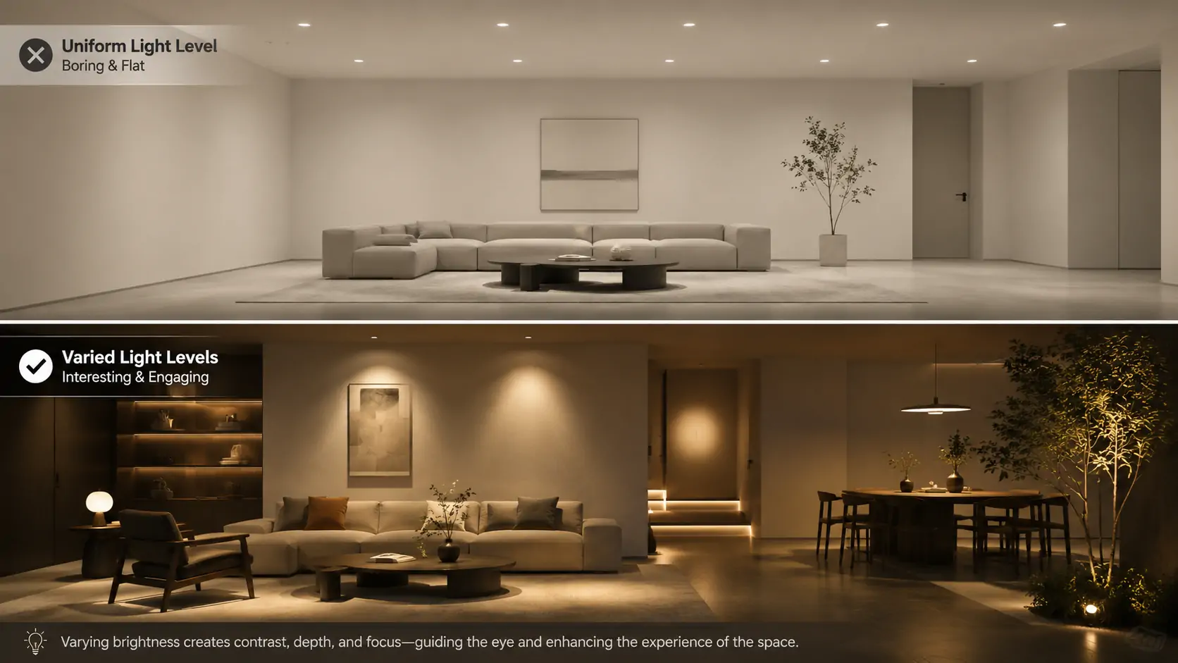 Avoid Uniformity: Why Varied Brightness Makes a Space Come Alive ...