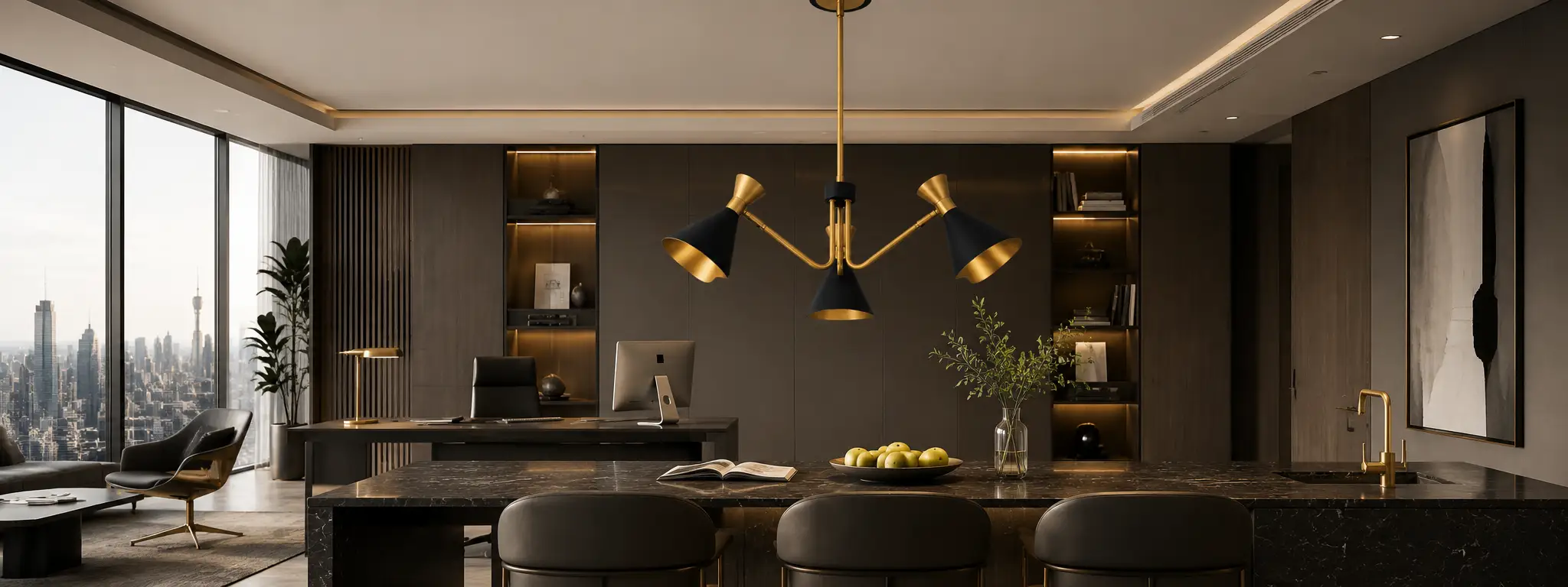 [3D Rendering Placeholder - Modern Luxury Office / Island]