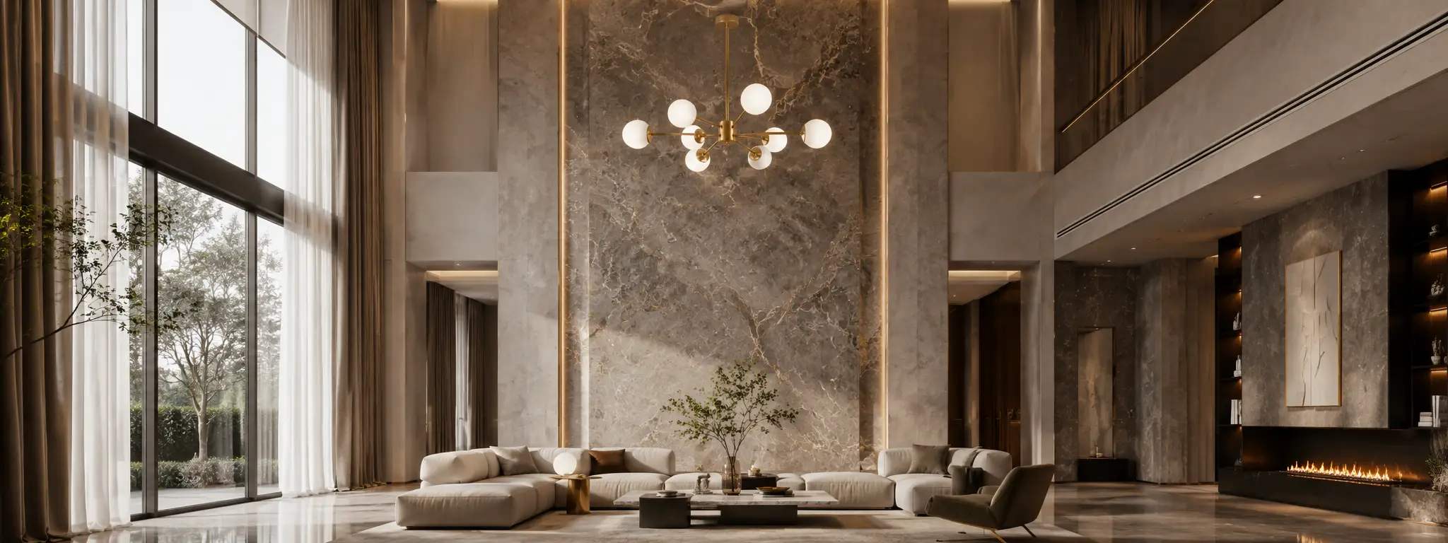 [3D Rendering Placeholder - Neoclassical Dining Room]