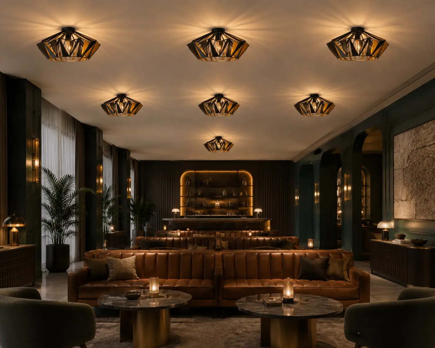 3D Rendering Placeholder 02 - Mid-Century Modern Boutique Lounge