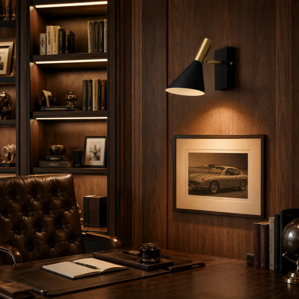 THE MID-CENTURY AIM WALL SCONCE 3D Render
