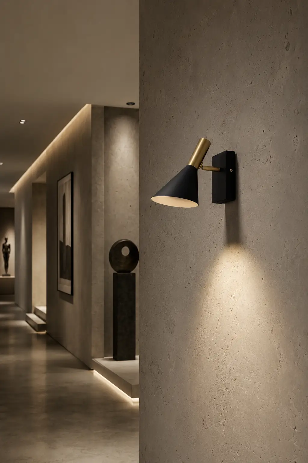 THE MID-CENTURY AIM WALL SCONCE 3D Render
