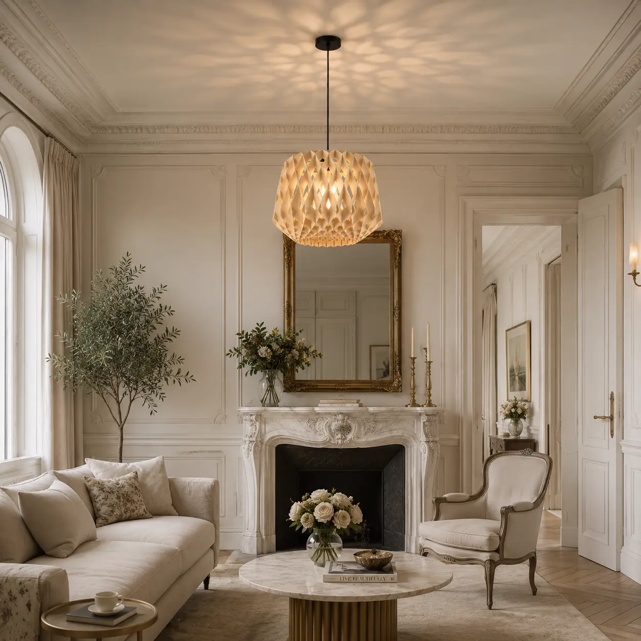Context: Transitional Elegance / French Light Luxury Salon