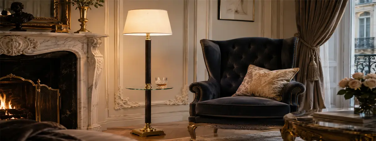 The Savoy Server Floor Lamp - French Luxury Spatial Context