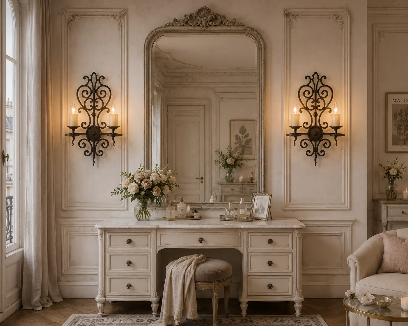 3D Render - French Chic/Vintage Context.
