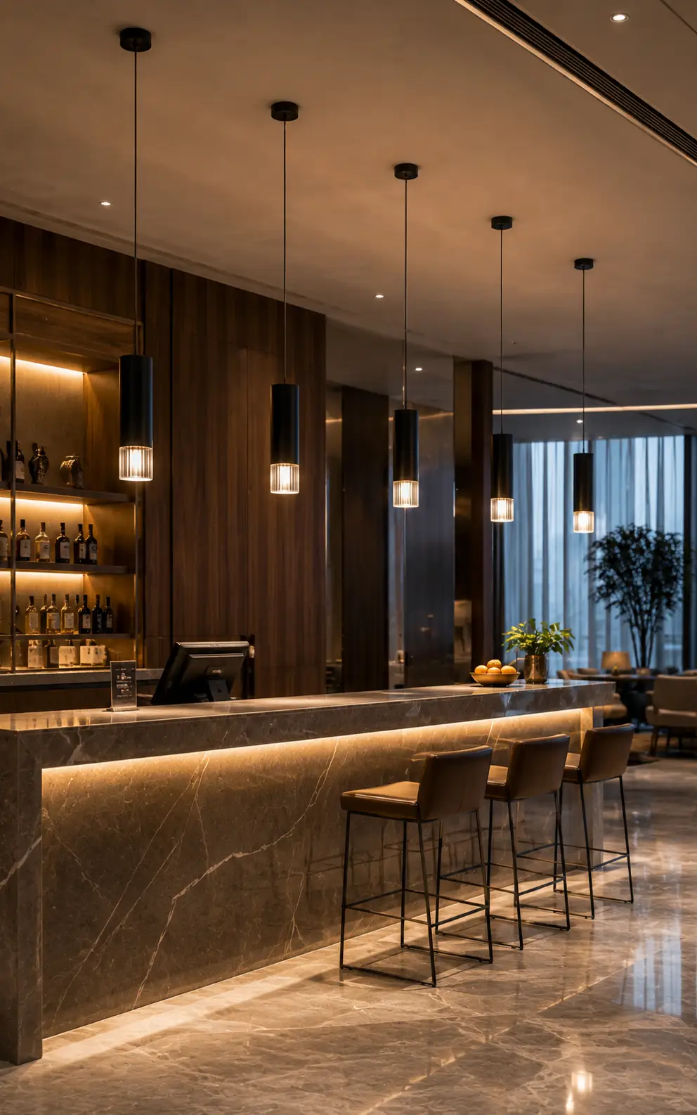 Smile Lighting High-End Linear Pendant Lighting Project Review