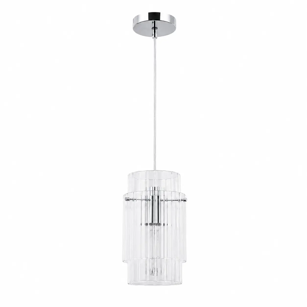 1-Light-Crystal-Cascade-Fluted-Glass-Pendant-1 1-Light-Crystal-Cascade-Fluted-Glass-Pendant-1
