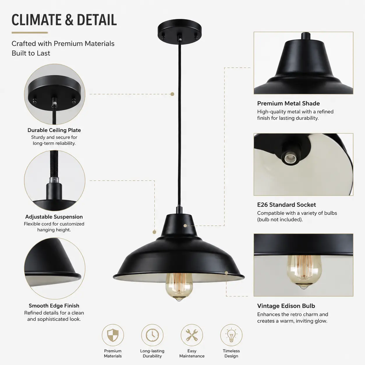 1-Light-Industrial-Loft-Vintage-Farmhouse-Pendant-2 1-Light-Industrial-Loft-Vintage-Farmhouse-Pendant-2