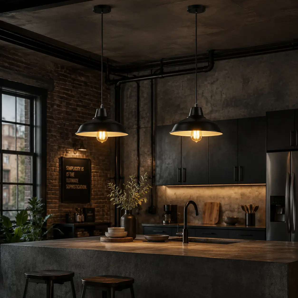 1-Light-Industrial-Loft-Vintage-Farmhouse-Pendant-4 1-Light-Industrial-Loft-Vintage-Farmhouse-Pendant-4