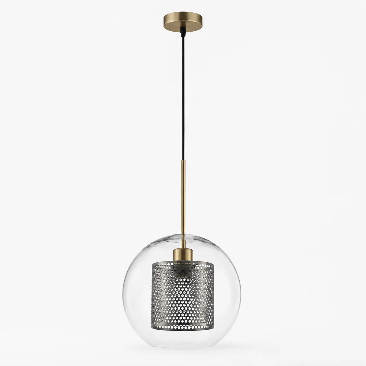 1-Light-Industrial-Sphere-Perforated-Metal-Pendant-1 1-Light-Industrial-Sphere-Perforated-Metal-Pendant-1