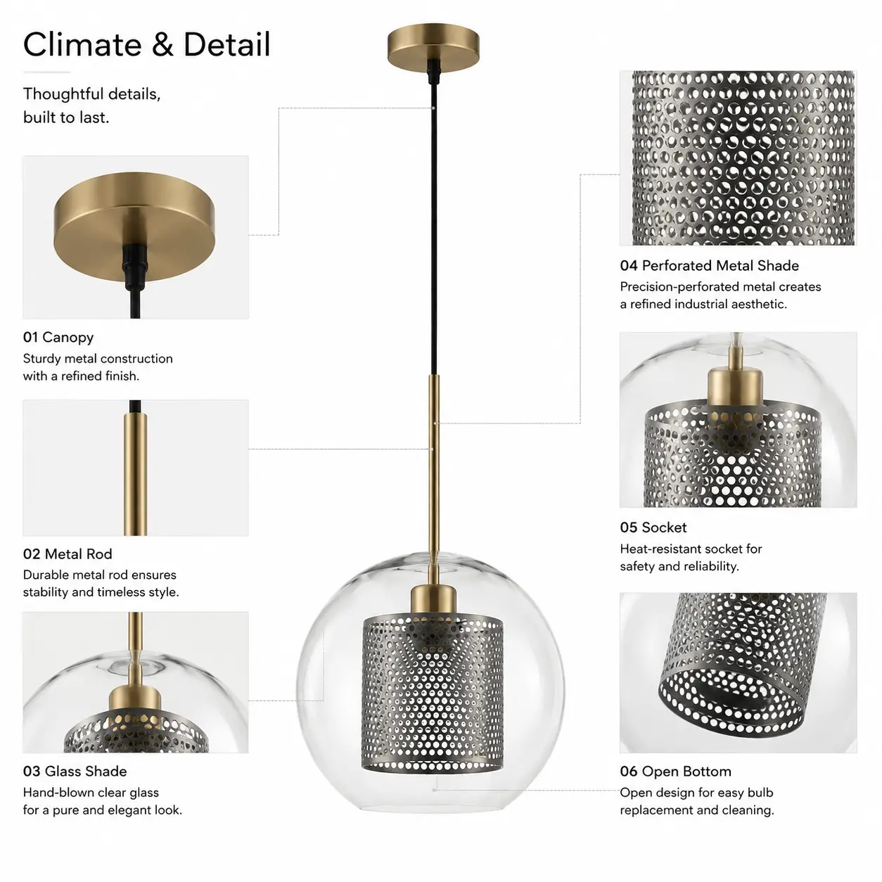 1-Light-Industrial-Sphere-Perforated-Metal-Pendant-2 1-Light-Industrial-Sphere-Perforated-Metal-Pendant-2