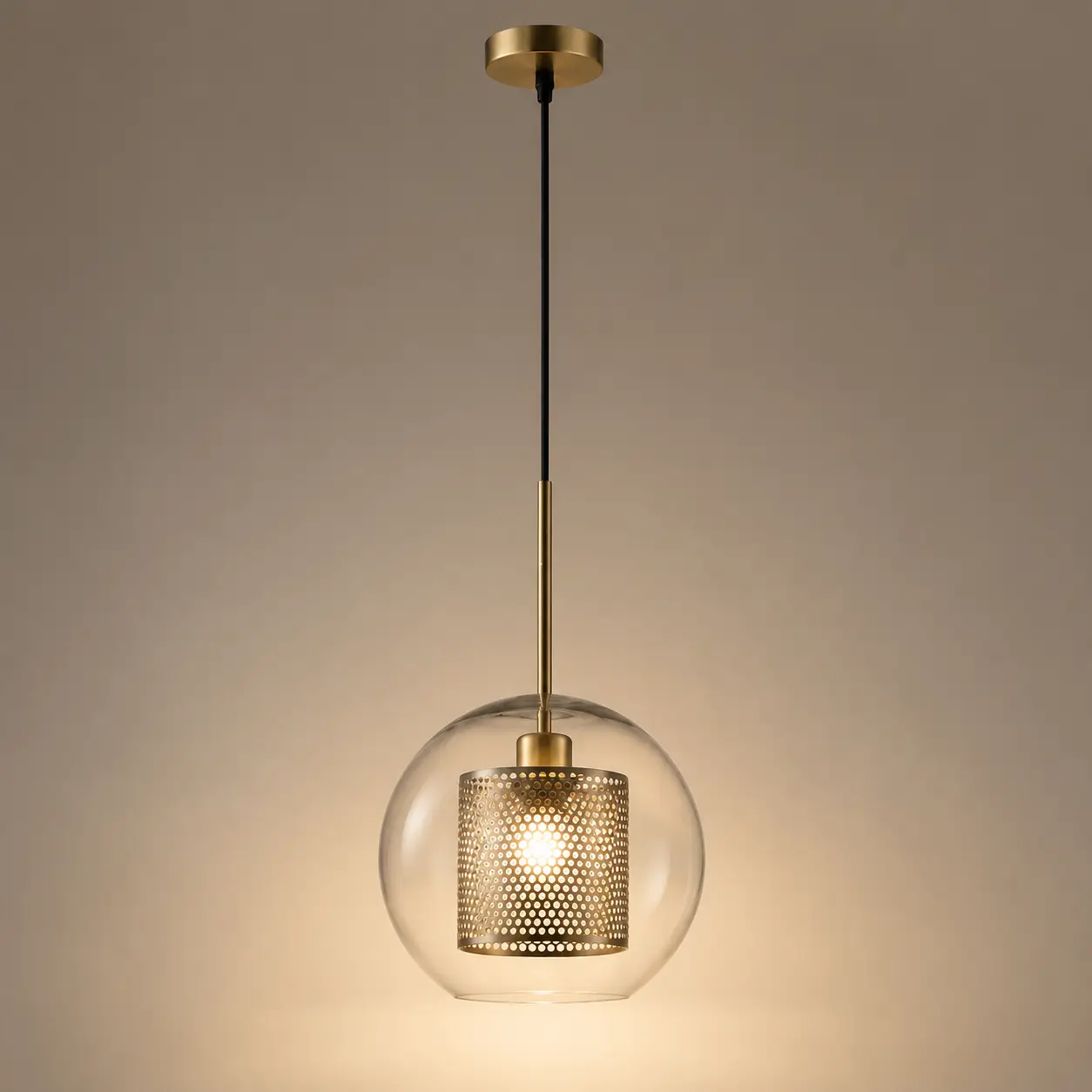 1-Light-Industrial-Sphere-Perforated-Metal-Pendant-3 1-Light-Industrial-Sphere-Perforated-Metal-Pendant-3
