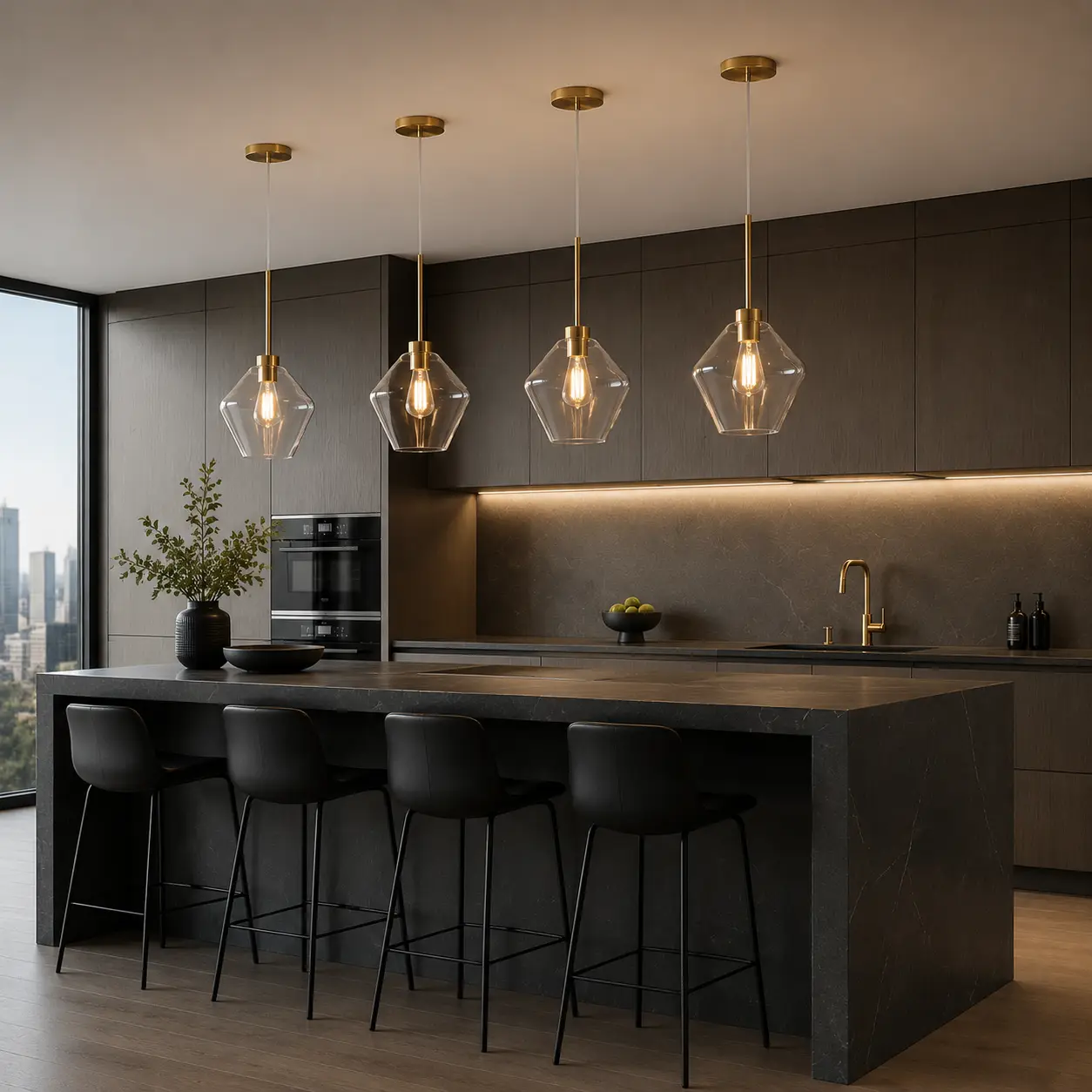1-Light-Luminos-Edge-Modern-Clear-Glass-Pendant-urban-minimalist-contemporary 1-Light-Luminos-Edge-Modern-Clear-Glass-Pendant-urban-minimalist-contemporary