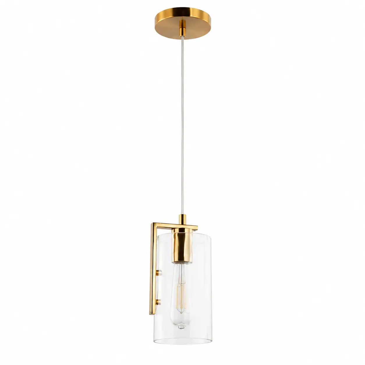 1-Light-Luxe-Frame-Modern-Cylinder-Pendant-1 1-Light-Luxe-Frame-Modern-Cylinder-Pendant-1