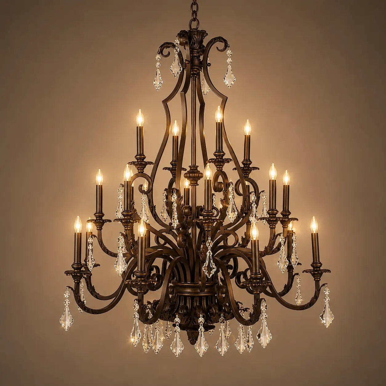 3-Tier-20-Light-Chandelier-in-Artisan-Bronze-with-Crystal-Accents-3 3-Tier-20-Light-Chandelier-in-Artisan-Bronze-with-Crystal-Accents-3