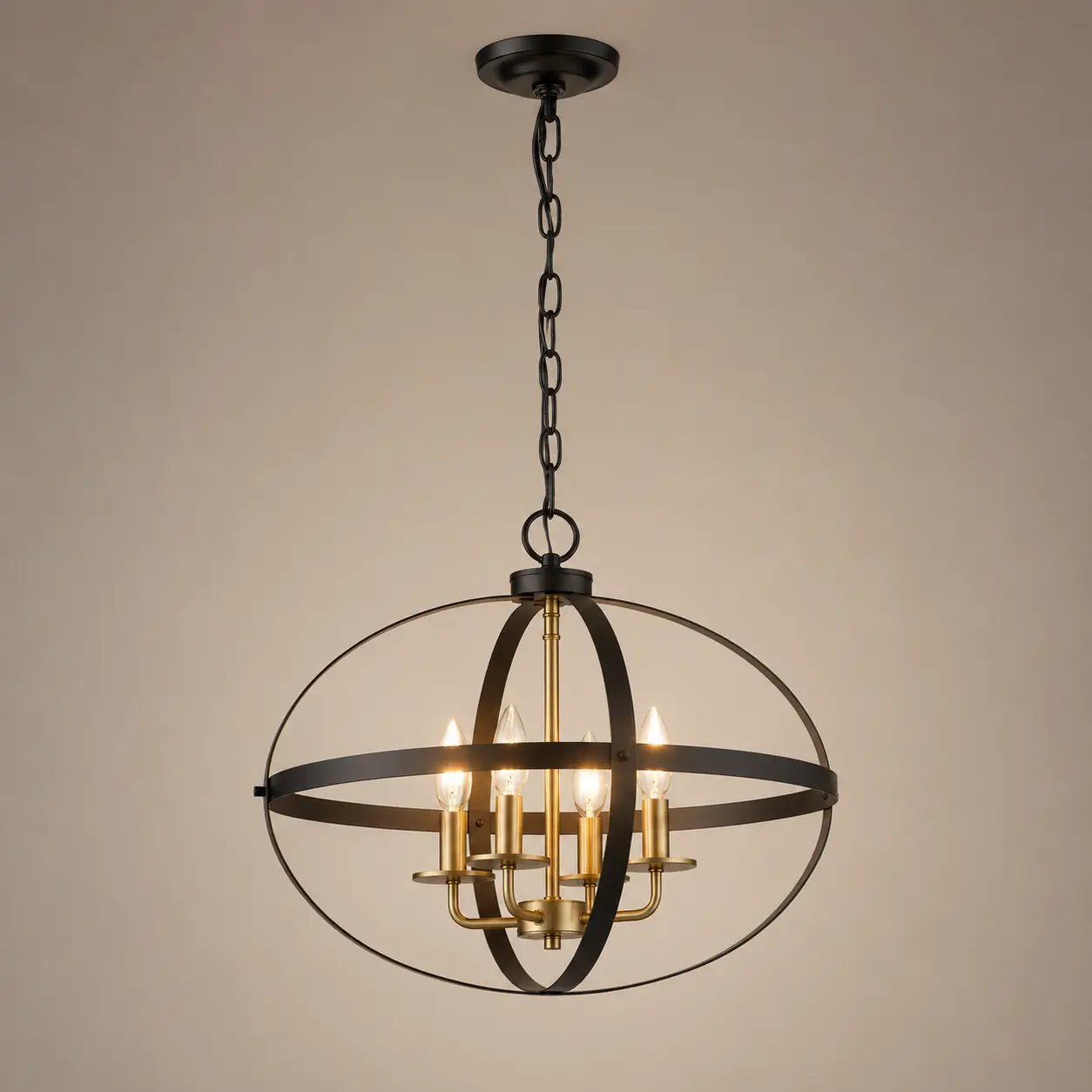 4‑Light-Astra-Ellipsoid-Pendant-with-Matte-Black-Natural-Brass-Finish-3 4‑Light-Astra-Ellipsoid-Pendant-with-Matte-Black-Natural-Brass-Finish-3