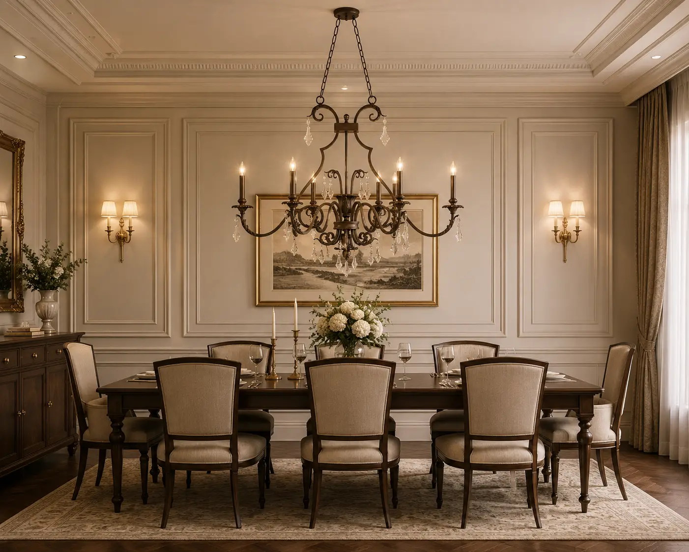 6-Light-Oval-Chandelier-in-Artisan-Bronze-with-Crystal-Accents-neoclassical-dining 6-Light-Oval-Chandelier-in-Artisan-Bronze-with-Crystal-Accents-neoclassical-dining