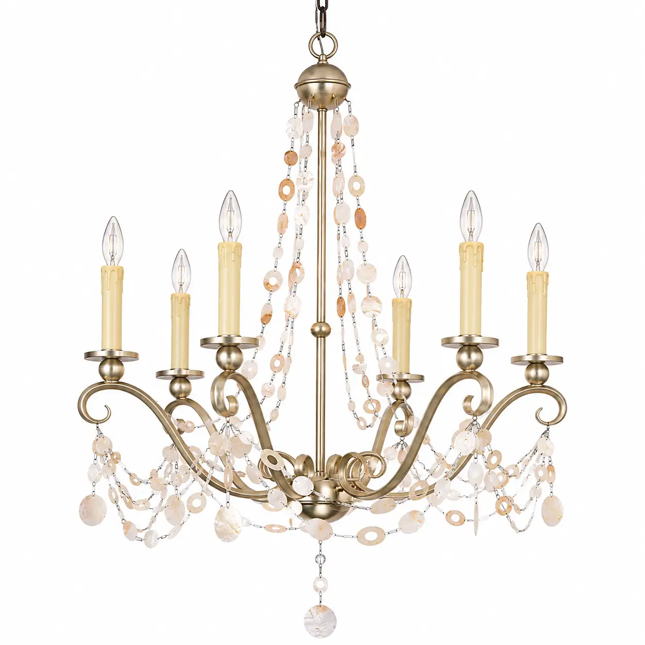 6-Light-Seaside-Elegance-Capiz-Chandelier-1 6-Light-Seaside-Elegance-Capiz-Chandelier-1