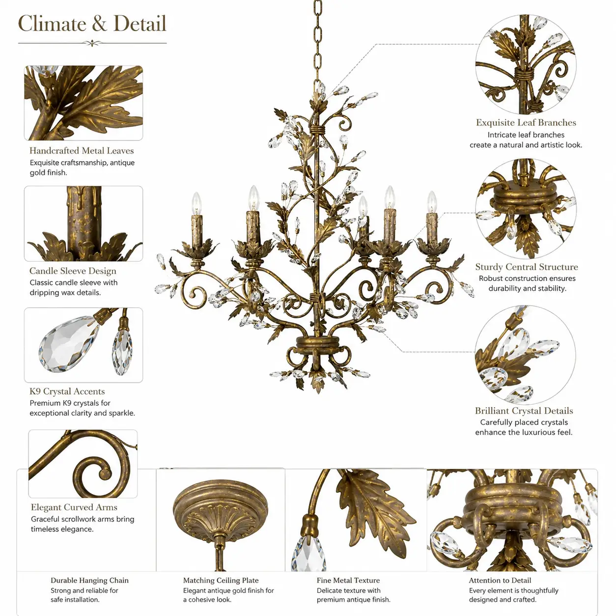 6-Light-Tuscano-Metal-Chandelier-with-Decorative-Crystal-Accents-2 6-Light-Tuscano-Metal-Chandelier-with-Decorative-Crystal-Accents-2