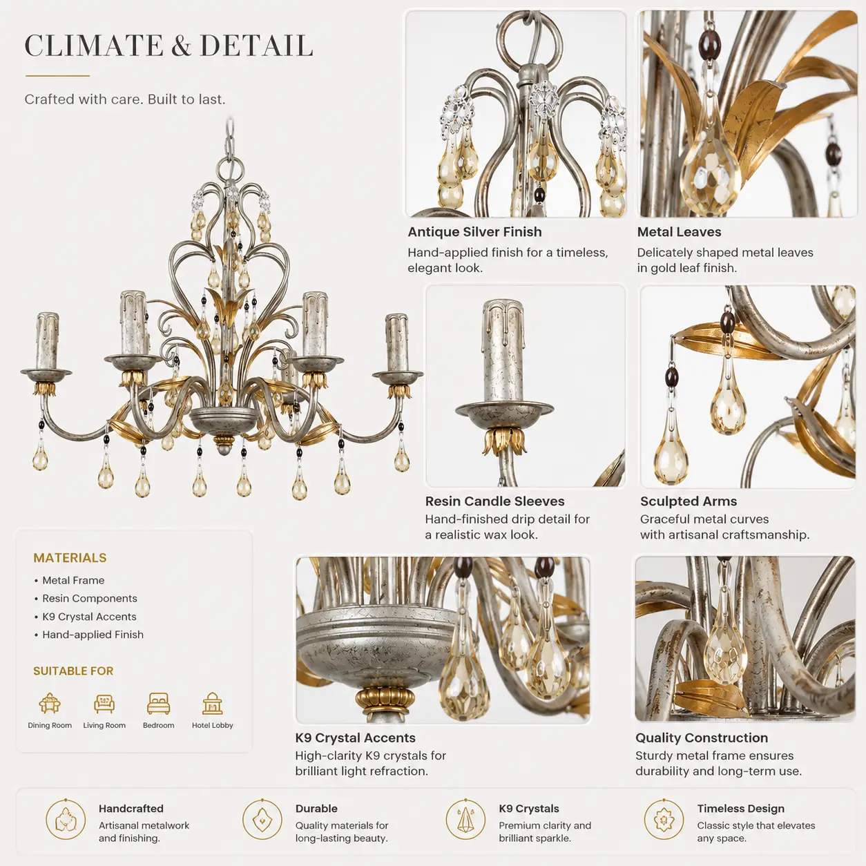 6-light-antique-silver-and-gold-leaf-chandelier-with-amber-crystal-accents-2 6-light-antique-silver-and-gold-leaf-chandelier-with-amber-crystal-accents-2
