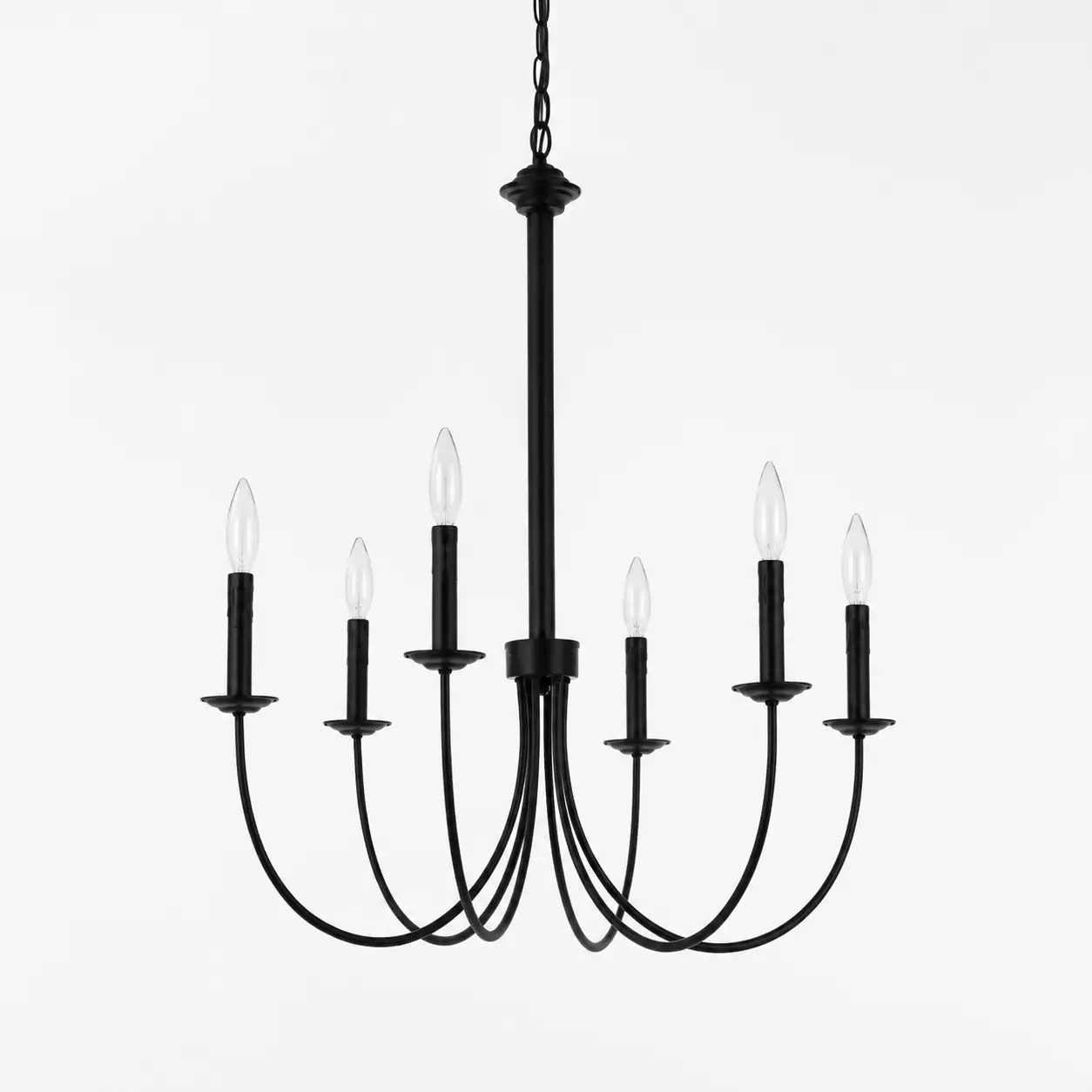 Arclume-U-6-Light-Pendant-in-Matte-Black-with-Tray-Accents-1 Arclume-U-6-Light-Pendant-in-Matte-Black-with-Tray-Accents-1