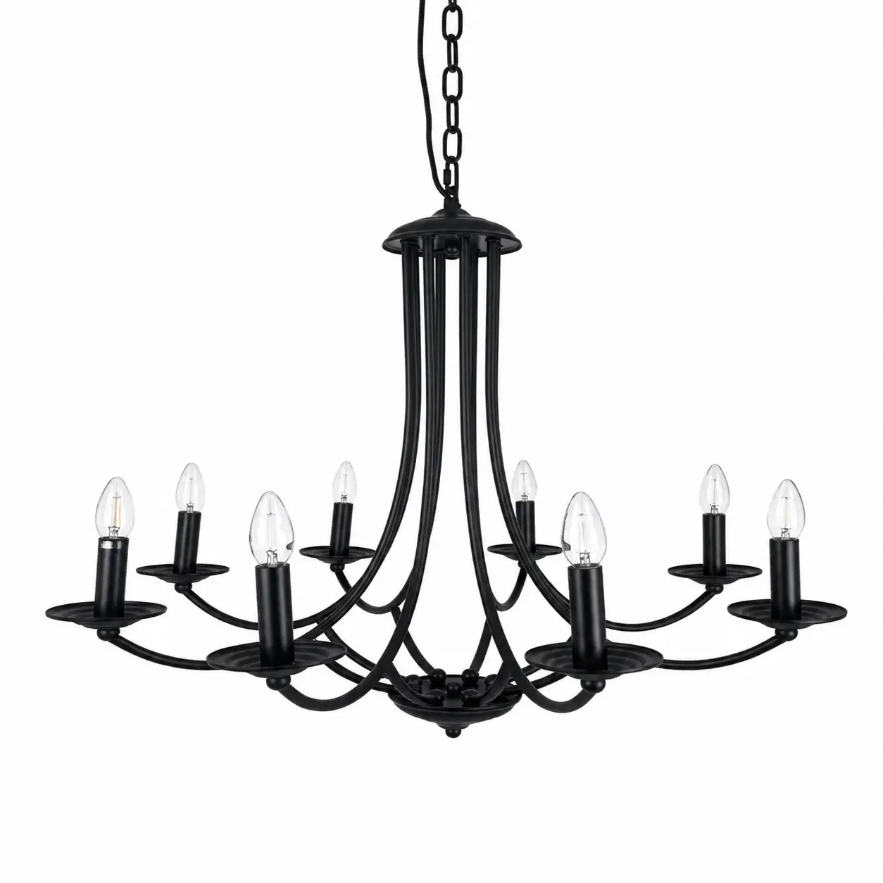 Aurelia-8-Light-Pendant-in-Matte-Black-with-Floating-Tray-Accent-1 Aurelia-8-Light-Pendant-in-Matte-Black-with-Floating-Tray-Accent-1