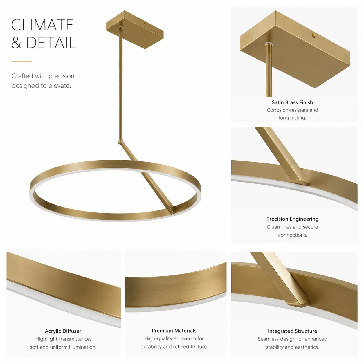 Aureline-LED-Pendant-with-Satin-Brass-Angled-Ring-Finish-2 Aureline-LED-Pendant-with-Satin-Brass-Angled-Ring-Finish-2