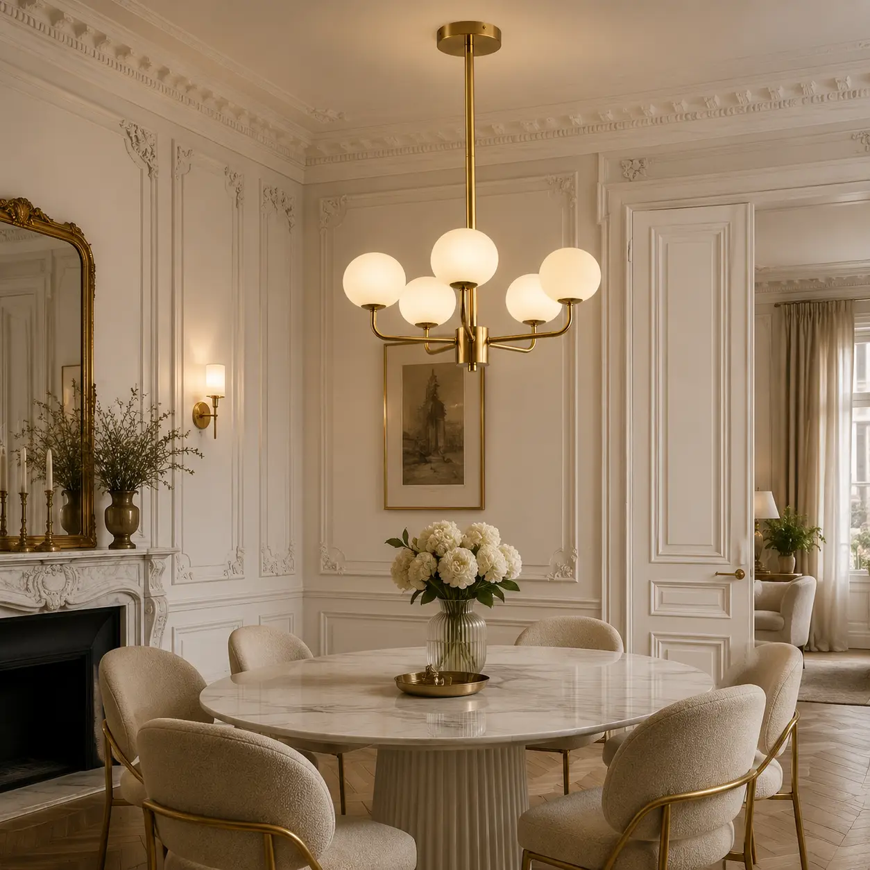 AurumCurve-5-Light-Pendant-with-Shiny-Gold-Brass-Frosted-Ivory-Global-Shades-neoclassical AurumCurve-5-Light-Pendant-with-Shiny-Gold-Brass-Frosted-Ivory-Global-Shades-neoclassical