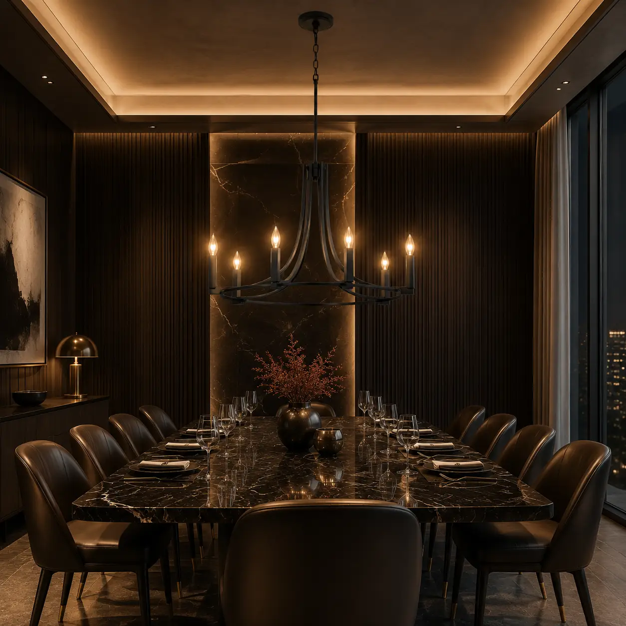 Axis-Arc-6-Light-Pendant-in-Matte-Black-with-Geometric-Cuboid-Holders-dining Axis-Arc-6-Light-Pendant-in-Matte-Black-with-Geometric-Cuboid-Holders-dining