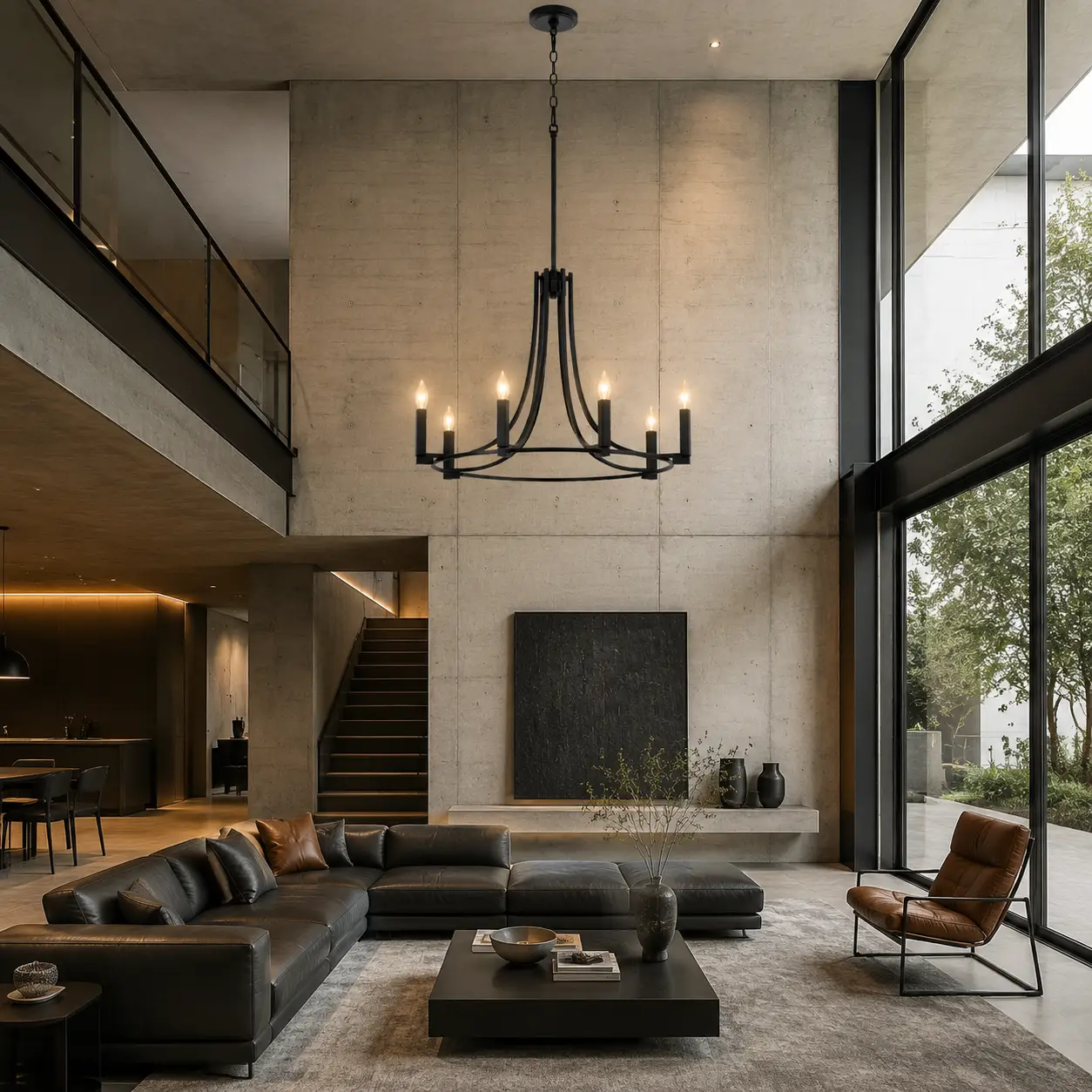 Axis-Arc-6-Light-Pendant-in-Matte-Black-with-Geometric-Cuboid-Holders-modern-living Axis-Arc-6-Light-Pendant-in-Matte-Black-with-Geometric-Cuboid-Holders-modern-living