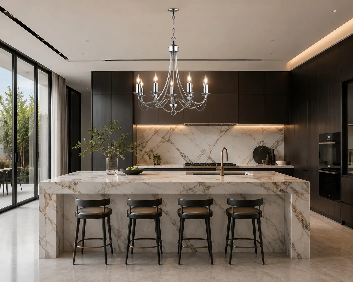 Celestia-Chrome-5-Light-Pendant-with-Sculptural-Hemisphere-modern-minimalist-kitch Celestia-Chrome-5-Light-Pendant-with-Sculptural-Hemisphere-modern-minimalist-kitch