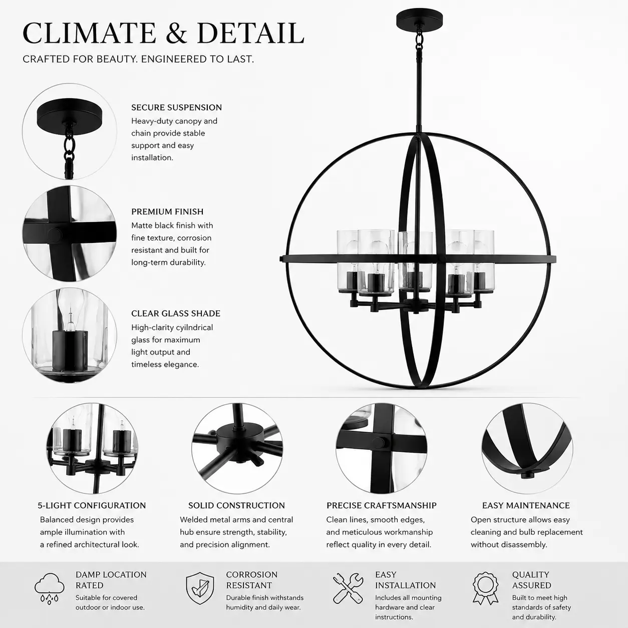Celestia-Sphere-5‑Light-Pendant-with-Matte-Black-Finish-2 Celestia-Sphere-5‑Light-Pendant-with-Matte-Black-Finish-2