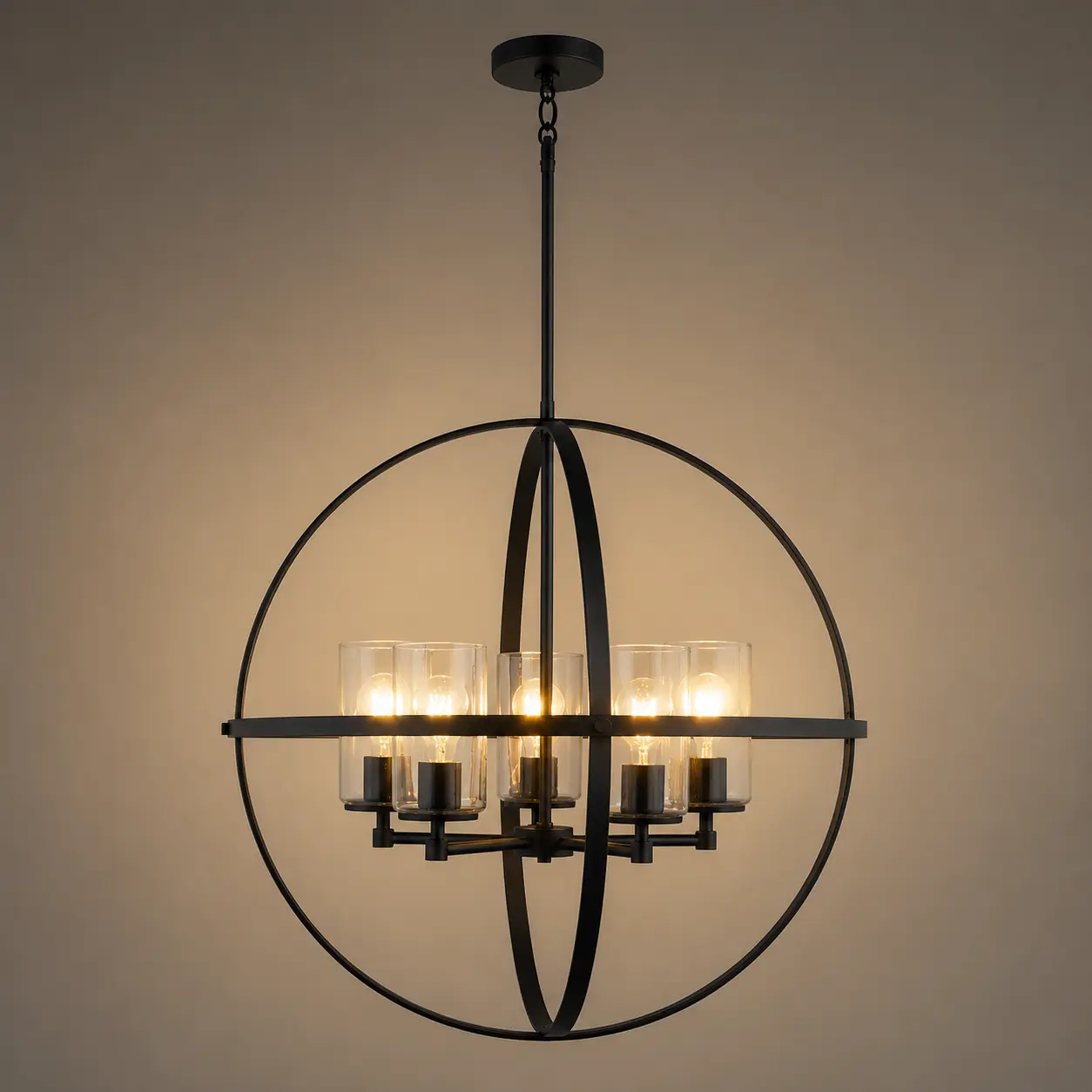 Celestia-Sphere-5‑Light-Pendant-with-Matte-Black-Finish-3 Celestia-Sphere-5‑Light-Pendant-with-Matte-Black-Finish-3