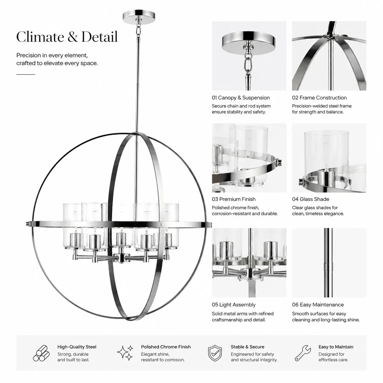 Celestia-Sphere-5‑Light-Pendant-with-Shiny-Chrome-Finish-2 Celestia-Sphere-5‑Light-Pendant-with-Shiny-Chrome-Finish-2