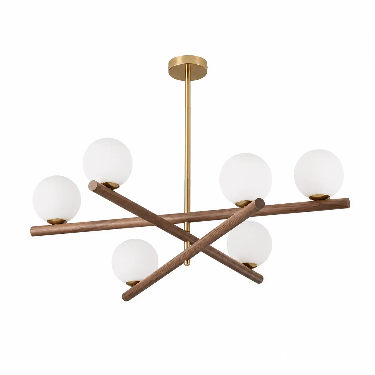 Lunaro-6-Light-Brass-Wood-Globe-Chandelier-1 Lunaro-6-Light-Brass-Wood-Globe-Chandelier-1