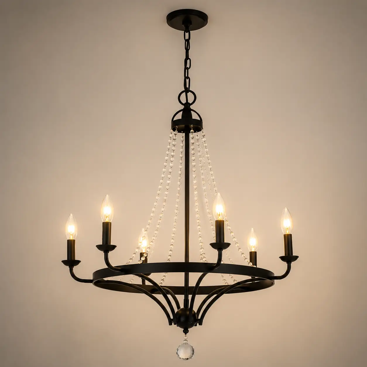 Lustria-Crystal-6-Light-Pendant-in-Matte-Black-with-K9-Crystal-Accents-3