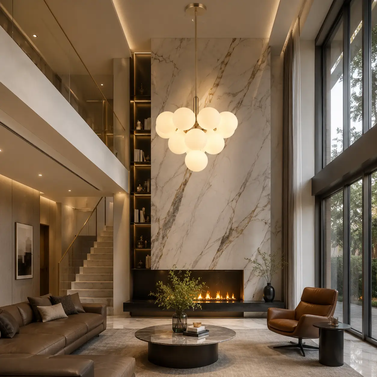 Nebula-Bloom-Mid-Century-Modern-Orb-Chandelier-modern-luxury-foyer Nebula-Bloom-Mid-Century-Modern-Orb-Chandelier-modern-luxury-foyer