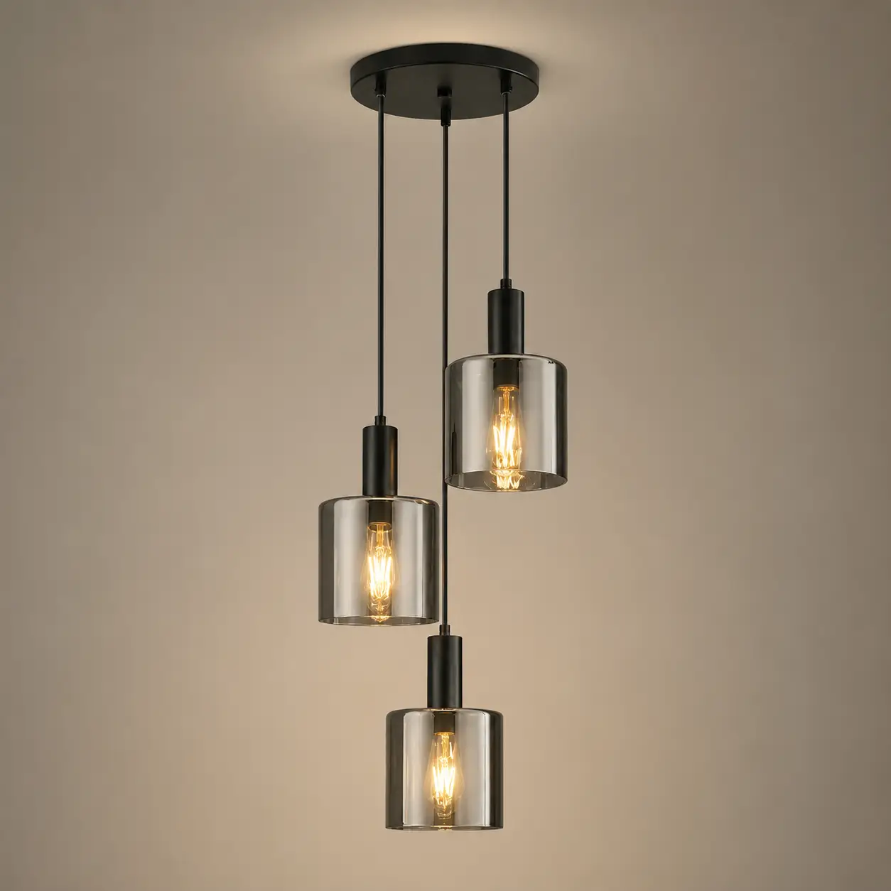 Noctara-Cascade-3-Light-Smoked-Glass-Pendant-3 Noctara-Cascade-3-Light-Smoked-Glass-Pendant-3