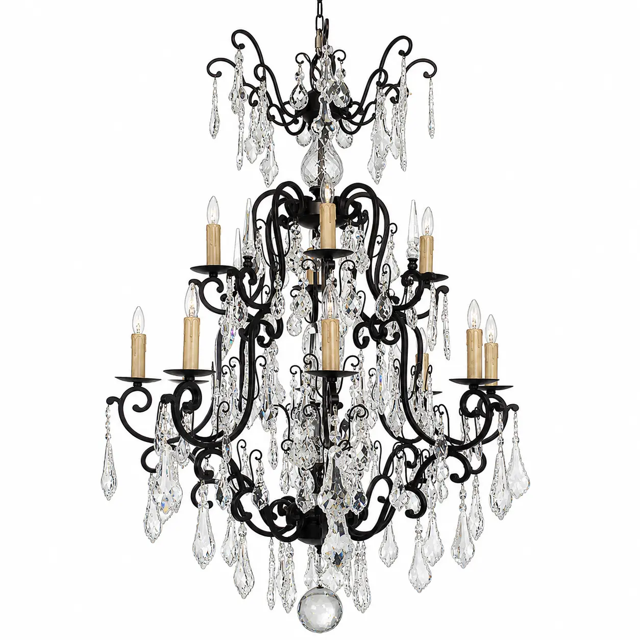 Noir-Brilliance-2-Tier-12-Light-Forged-Iron-Crystal-Chandelier-1 Noir-Brilliance-2-Tier-12-Light-Forged-Iron-Crystal-Chandelier-1