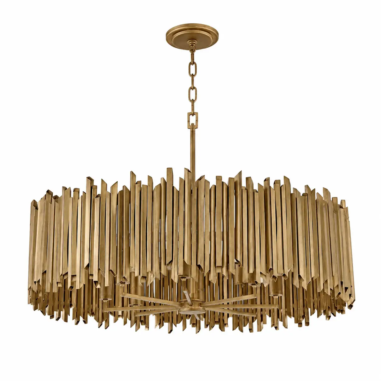 Opus-8‑Light-Drum-Pendant-with-Burnished-Gold-Pan-Flute-Finish-1 Opus-8‑Light-Drum-Pendant-with-Burnished-Gold-Pan-Flute-Finish-1